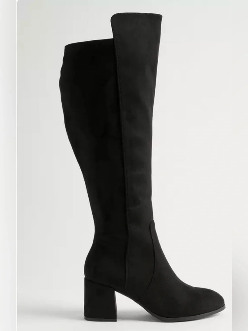 Torrid Black Knee-High Block Heel wide calf Boots - size 9